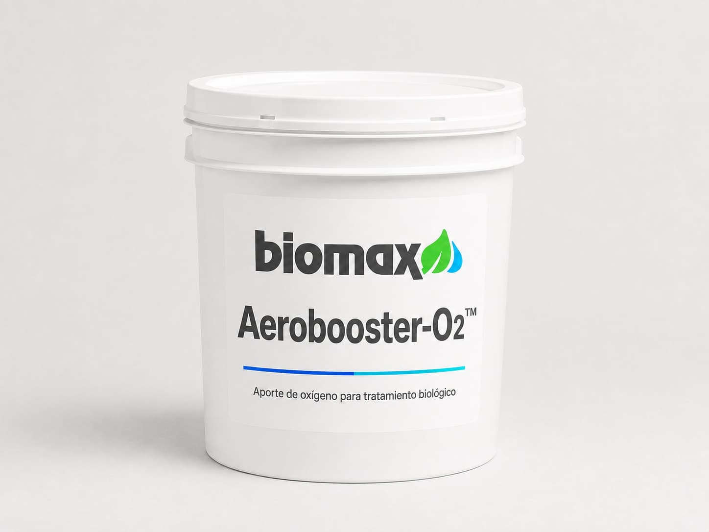 Envase de AEROBOOSTER con la etiqueta Biomax.